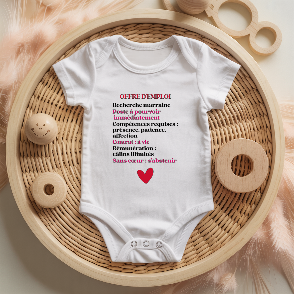 Body bébé personnalisé annonce grossesse, cadeau naissance - MARJANE et Cie