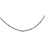 Collier DALAL3 perles naturelles semi précieuses turquoise africaine vert-ras du cou-minimaliste-bohème-tendance - MARJANE et Cie