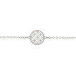 Bracelet CHAHERA argent massif 925 fleur de vie-minimaliste-bohème- MARJANE et Cie