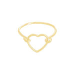 Bague DORA cœur or gold filled 14k-minimaliste-bohème - MARJANE et Cie