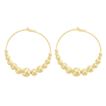 Boucles doreilles SIRAA créoles or gold filled 14K perles minimaliste