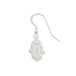 Boucles doreilles FATMA argent massif 925 Main de Fatma Khamsa Hamsa oriental bohème