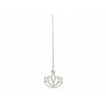 Boucles doreilles TAMANI longues argent massif 925 pendentif fleur de lotus mystique bohème