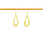 Boucles d'oreilles ALAÏA dormeuses dorées à l'or fin pendentif goutte-minimaliste-bohème- MARJANE et Cie