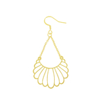 Boucles doreilles SOULEÏMA pendantes acier inoxydable doré or pendentif graphique bohème