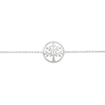 Bracelet KAMARIA acier inoxydable argent connecteur arbre de vie-minimaliste-bohème- MARJANE et Cie