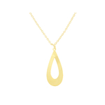 Collier FAÏZA doré or fin pendentif goutte graphique-minimaliste-bohème- MARJANE et Cie