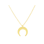 Collier KAMAR doré à l’or fin pendentif croissant de lune-minimaliste-bohème- MARJANE et Cie