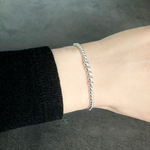 Bracelet ABICHAM1 argent 925 perles -empilable