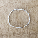 Bracelet ABICHAM2 argent massif perles et tube jonc-elastique-bohème