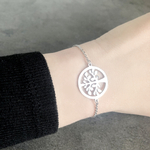 Bracelet KAMARIA acier inoxydable argent arbre de vie