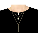 Collier HIZYA multi rang pendentif barre graphique-multirang--bohème