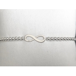 Bracelet ABICHAM3 argent perles extensible infini