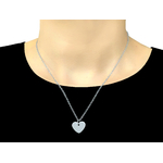 Collier ALMAS acier inoxydable argent breloque cœur-minimaliste