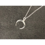 Collier AKMAR argent pendentif lune