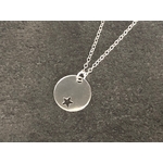 Collier SOHA argent pendentif médaille