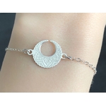 Bracelet AMIRA argent croissant de lune oriental bohème