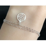 Bracelet NARJISSE argent breloque fleur