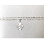 Bracelet RABHA argent pendentif rosace fleur