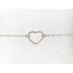 Bracelet WIDED argent pendentif cœur