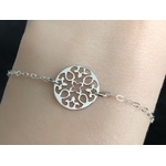 Bracelet ROKAYA argent rosace fleur-bohème