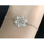 Bracelet MARWA argent rosace fleur