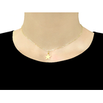 Collier DORIA doré or pendentif étoile-ras du cou-minimaliste