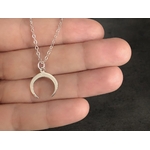 Collier AKMAR argent pendentif lune