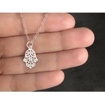 Collier FATIMA argent pendentif Main de Fatma Khamsa Hamsa