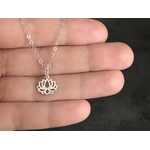 Collier YESENIA argent pendentif lotus mystique