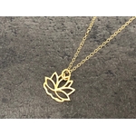 Collier AZHAR or gold filled 14K fleur de lotus mystique