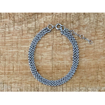 Bracelet ZAÏDE acier inoxydable argent multi rang chaine