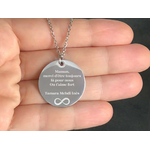 Collier CHANA1 femme acier inoxydable argent médaille personnalisée personnalisable - MARJANE et Cie