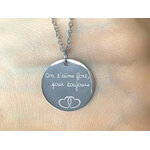 Collier ASMA1 personnalisable cadeau femme - MARJANE et Cie