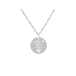 Collier ASMA4 femme acier inoxydable argent médaille gravée personnalisée arabe - MARJANE et Cie