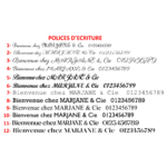 Polices décriture gravure