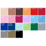 Palette couleurs flex - MARJANE et Cie