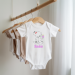 Body bébé personnalisable avec prénom et sirène magique flocage sur cintre - MARJANE et Cie