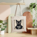 Tote bag chat femme recto en couleur suspendu – design comique mug shot - MARJANE et Cie