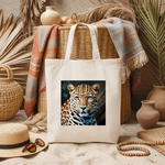 Tote bag femme léopard majestueux en couleur – puissance féline - MARJANE et Cie
