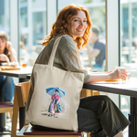 Tote bag femme porté, silhouette féminine coréenne sous la pluie - MARJANE et Cie