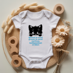Body bébé personnalisé avec illustration d’un chaton rigolo et message inspirant flocage couleur, cadeau naissance - MARJANE et Cie