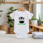 Body bébé personnalisable avec prénom et zèbre espiègle flocage sur cintre - MARJANE et Cie