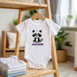 Body bébé personnalisable avec prénom et raton laveur aventurier flocage sur cintre - MARJANE et Cie