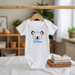Body bébé personnalisable avec prénom et koala adorable flocage sur cintre - MARJANE et Cie
