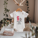 Body bébé personnalisable avec petite exploratrice et message sur cintre, cadeau naissance - MARJANE et Cie