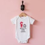 Body bébé personnalisable blanc avec petite exploratrice et message valeurs suspendu - MARJANE et Cie