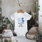 Body bébé personnalisable blanc avec super héros et message suspendu - MARJANE et Cie