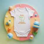 Body bébé personnalisé avec mouton et message en coton par flocage, cadeau naissance - MARJANE et Cie
