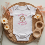 Body bébé personnalisé avec illustration de singe et message flocage couleur - MARJANE et Cie
